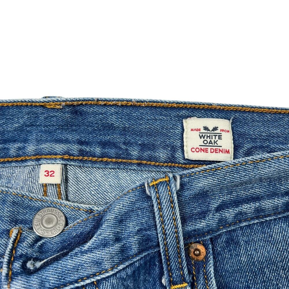 Levi’s High Rise Wedgie Fit Skinny Jeans Frayed Hem White Oak Cone Denim 32 - Picture 6 of 8